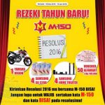 Undian Rezeki Tahun Baru M-150 Berhadiah 1 Yamaha Vixion