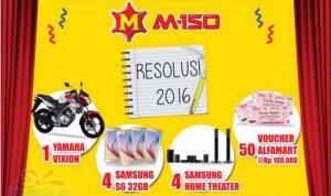 Undian Rezeki Tahun Baru M-150 Berhadiah 1 Yamaha Vixion