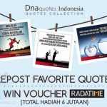 Kuis Repost Favorite Quote Berhadiah Senilai Total 6 Jutaan