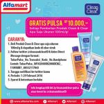 Promo Clean & Clear Alfamart Berhadiah Langsung Pulsa 10K