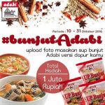 Lomba Foto Masakan Sup Bunjut Adabi Berhadiah Uang Total 1 Juta + Paket Produk