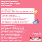 Pemenang Promo Shikada Shimmer Shopping with Indomaret