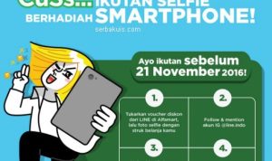 Lomba Foto Selfie Line Alfamart Berhadiah Smartphone & Boneka