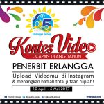 Kontes Video Ucapan Ulang Tahun Penerbit Erlangga ke 65