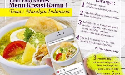 Kontes Foto Menu Masakan Indonesia Berhadah Total 5 Juta Rupiah