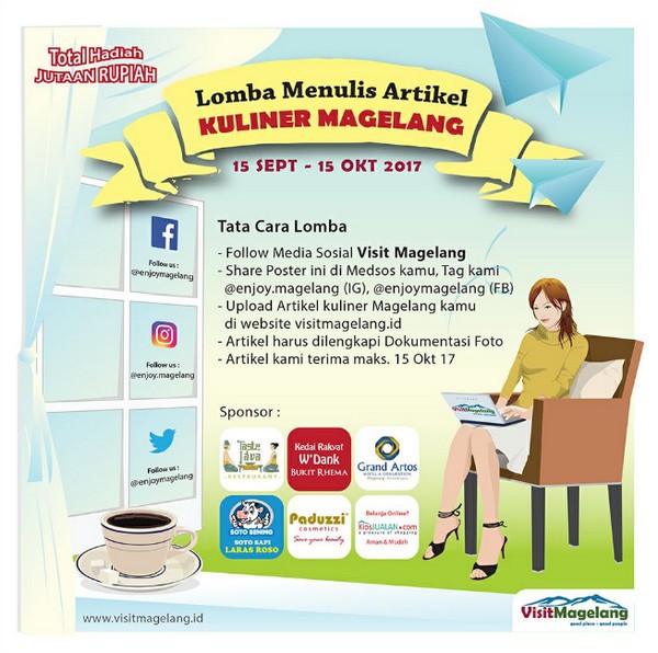 Lomba Menulis Artikel Kuliner Magelang