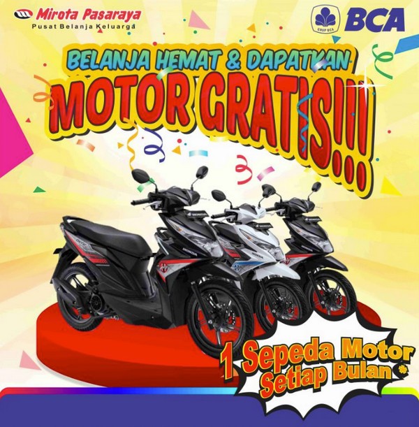 Belanja Hemat & Dapatkan Motor Gratis!!