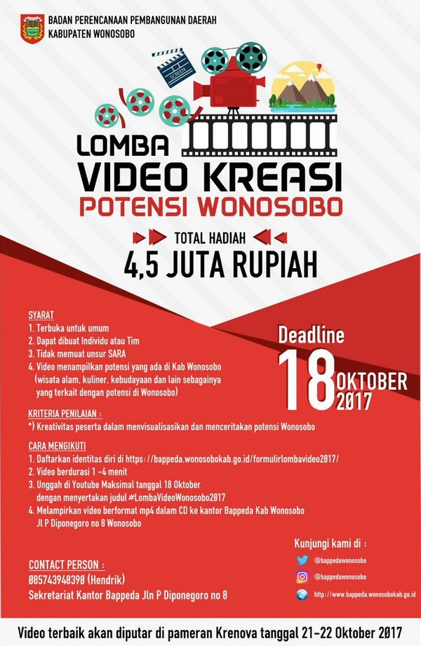 Lomba Video Kreasi Potensi Wonosobo