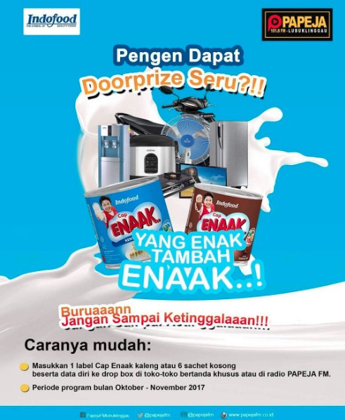 Promo Susu Cap Enaak"Yang Enak tambah Enaak"