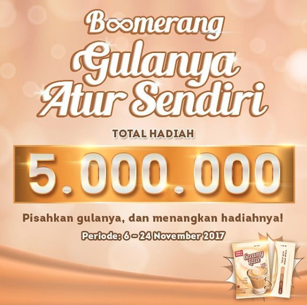 Boomerang Gulanya Atur Sendiri
