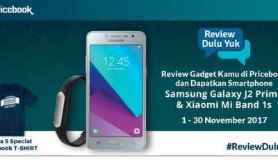 Lomba Review Pricebook November Berhadiah SAMSUNG J2 Prime & Mi Band 1s