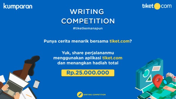 Writing Competition Tiket Kemanapun