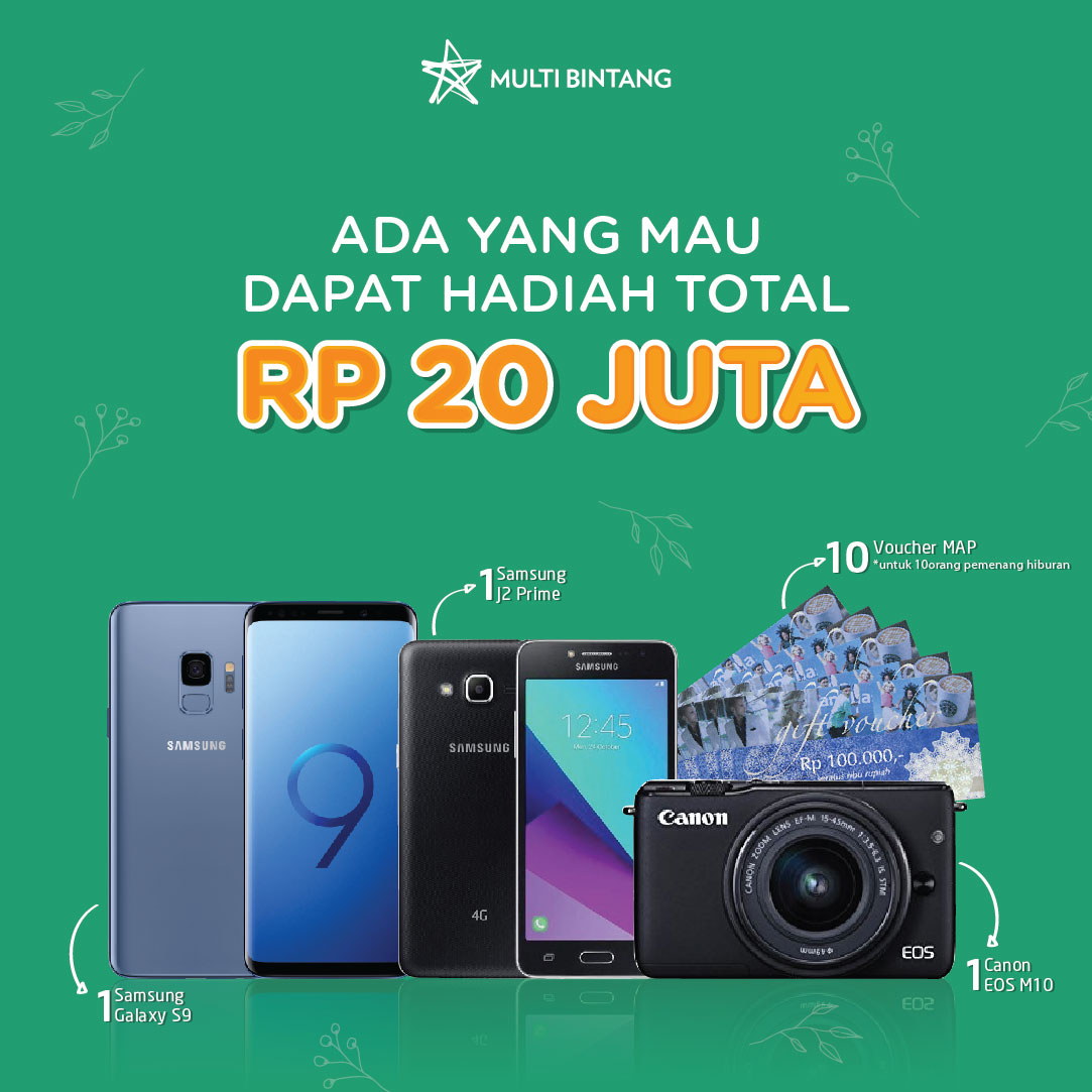 GRATIS !!! Samsung S9, J2 Prime & Canon EOS M10