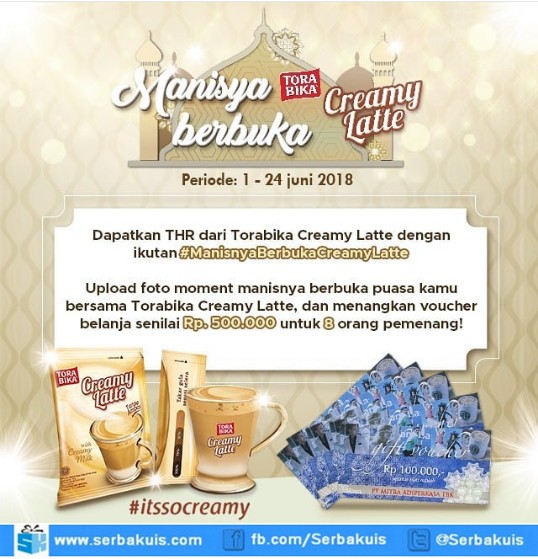Manisnya Berbuka Dengan Creamy Latte Berhadiah Voucher MAP 4 Juta