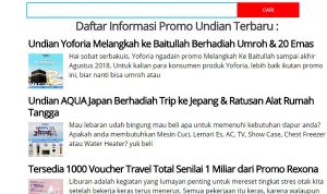 Pusat Info Promo Undian Berhadiah Terbaru di Indonesia