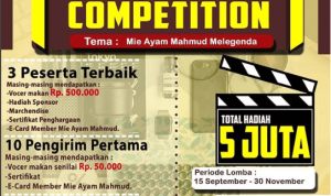 Mie Ayam Mahmud Vlog Competition Menangkan Jutaan Rupiah 2018