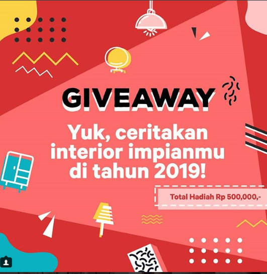 Kuis Instagram Mendekor Berhadiah Uang Tunai Total 500 000