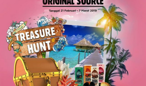 Original Source Treasure Hunt LOTTEMart Berhadiah 3 Paket Trip Pulau Seribu