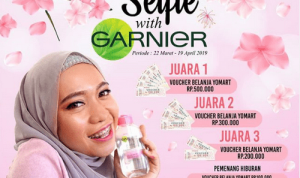 Lomba Selfie With Garnier Berhadiah Voucher Yomart Total 2 Juta Rupiah
