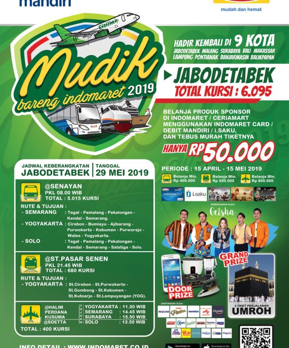 Mudik Bareng Indomaret 2019 Jabodetabek