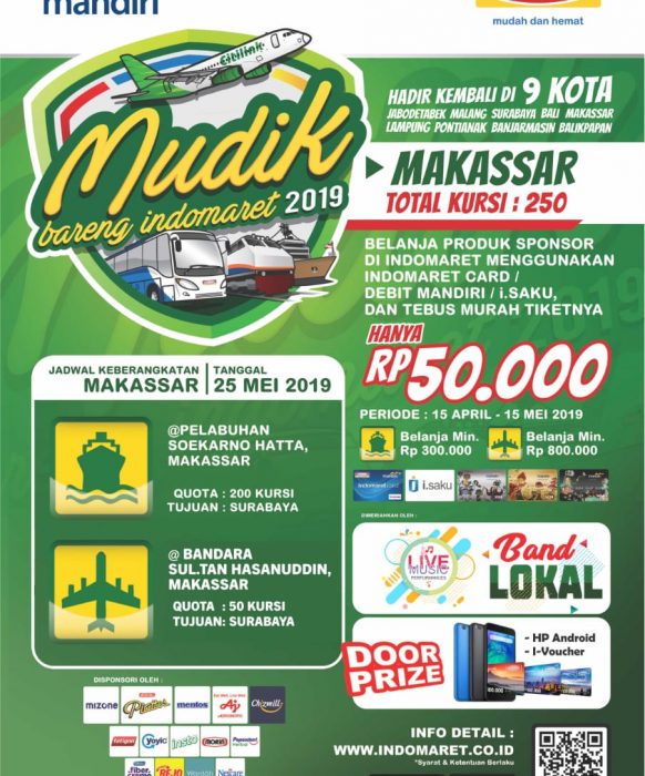 Mudik Bareng Indomaret 2019 Makassar