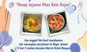 Lomba Resep Jajanan Khas Kota Hujan Berhadiah Trip ke Bogor 3 Hari 2 Malam