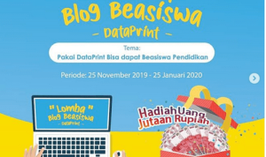 Lomba Blog Beasiswa DataPrint Berhadiah Total Jutaan Rupiah