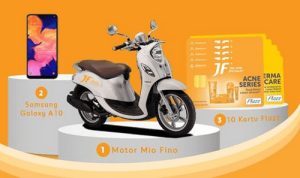 Kontes Vlog Berhadiah Motor Mio Fino SAMSUNG A10 Kartu Flazz