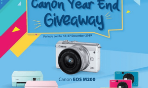 Kuis Akhir Tahun Berhadiah Kamera Canon EOS M200 Inspic C Printer
