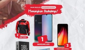 Posting Resolusi 2020 Mu dan Menangkan SAMSUNG A70 Mi Note 8 dll