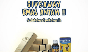 Kuis Giveaway Instagram Vitabumin Berhadiah Emas Antam