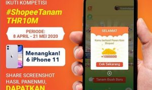 Kontes Screenshot Shopee Tanam THR 10M Berhadiah 6 Unit iPhone 11