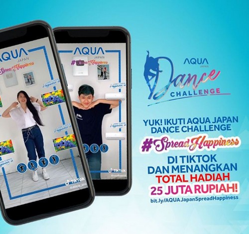 Poster AQUA Japan TikTok Dance Challenge Menangkan Total Hadiah 25 Juta