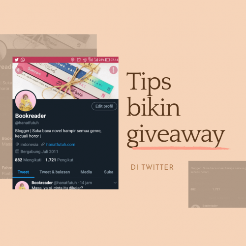 Naikin followers dengan giveaway