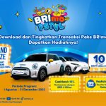 Undian BRImo FSTVL Berhadiah Total 15 Mobil Listrik Mini & MG4