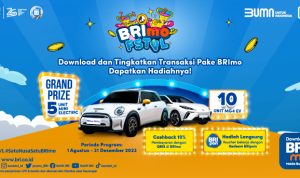 Undian BRImo FSTVL Berhadiah Total 15 Mobil Listrik Mini & MG4