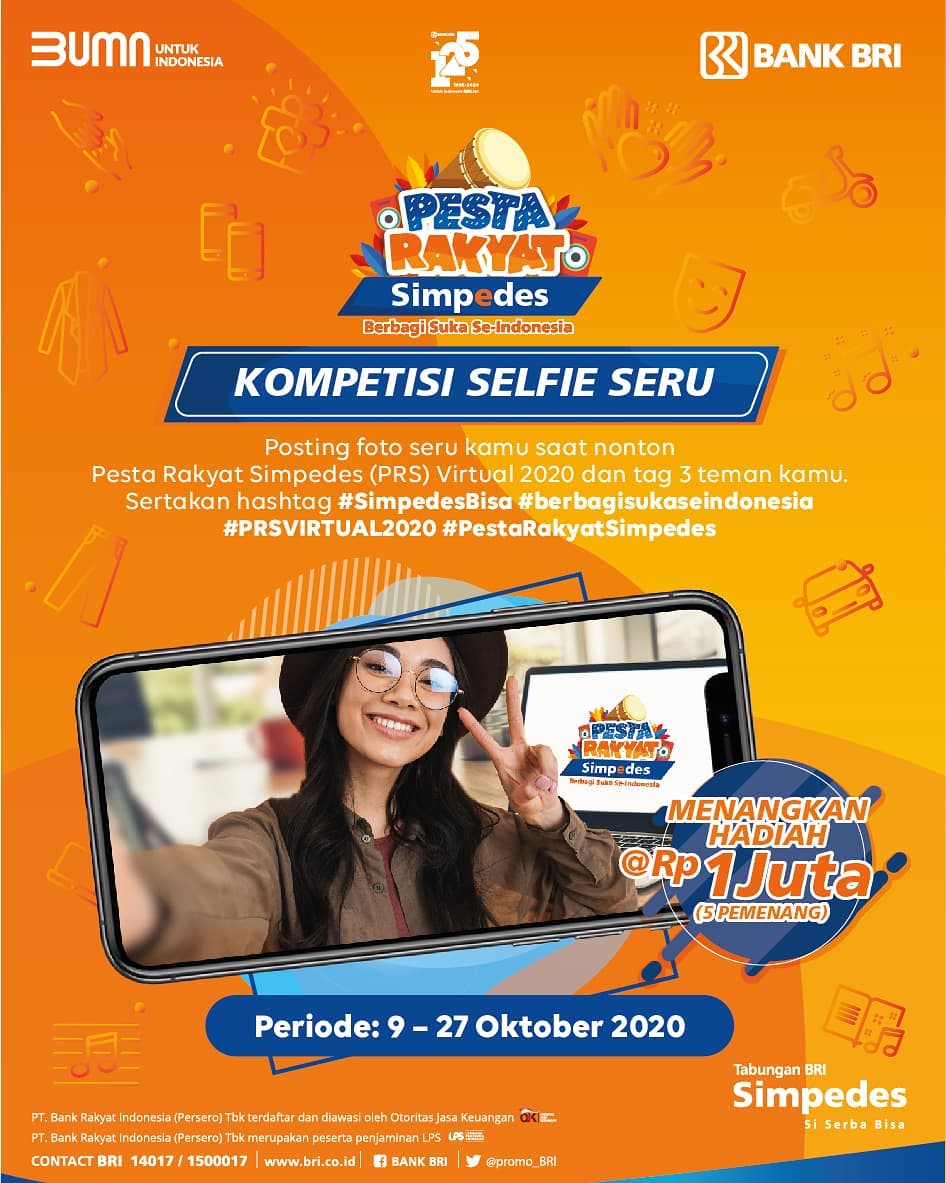 Kompetisi Selfie Seru Pesta Rakyat Simpedes Virtual Oktober 2020