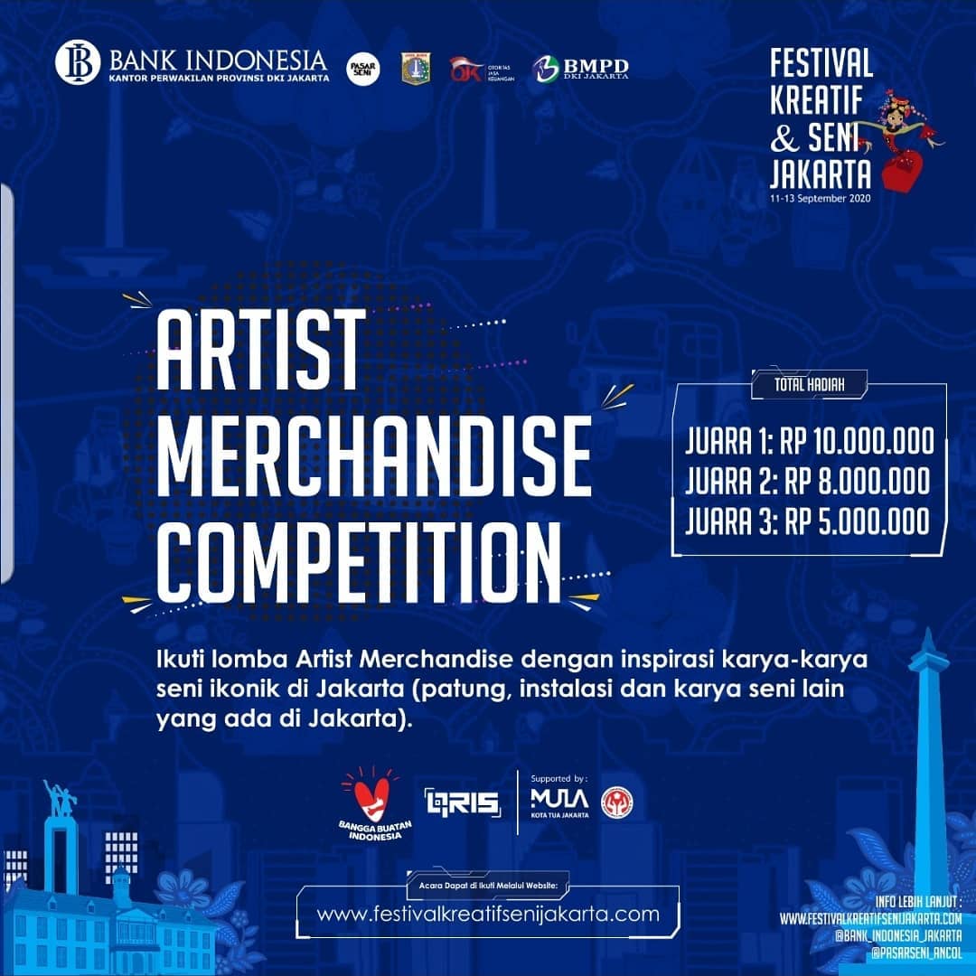 Lomba Artist Merchandise Festival Kreatif dan Seni Jakarta 2020