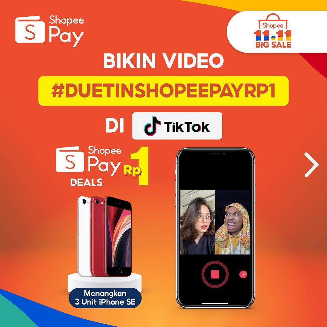 Duetin ShopeePay Rp1 TikTok 2020