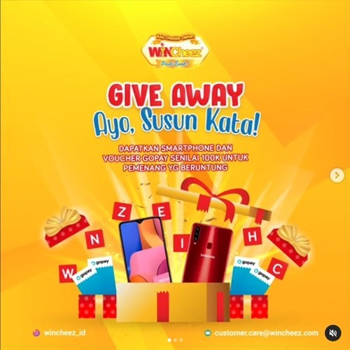 Giveaway Susun Kata WINCheez November 2020