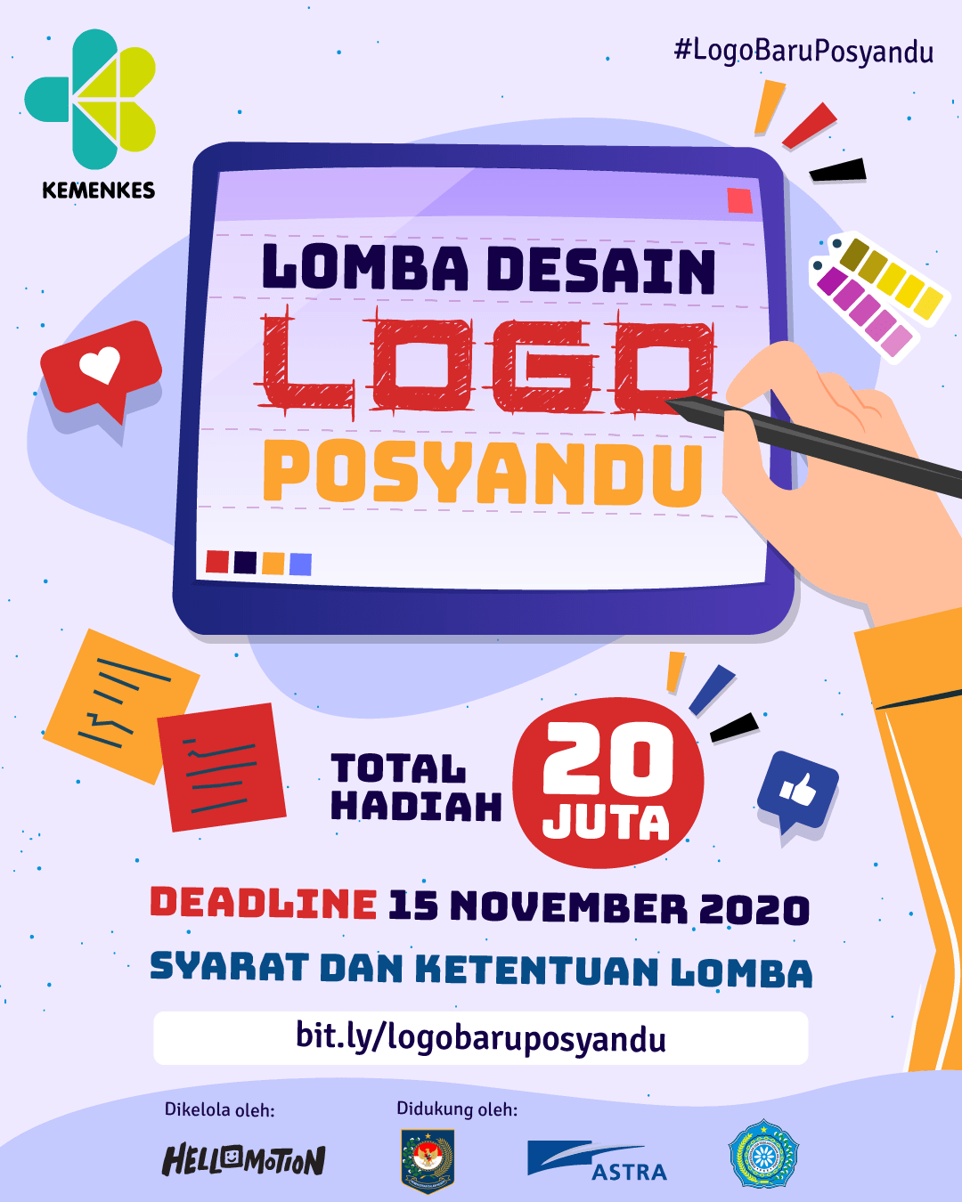 Lomba Desain Logo Posyandu Berhadiah Uang Tunai Senilai Total 20 Juta Rupiah