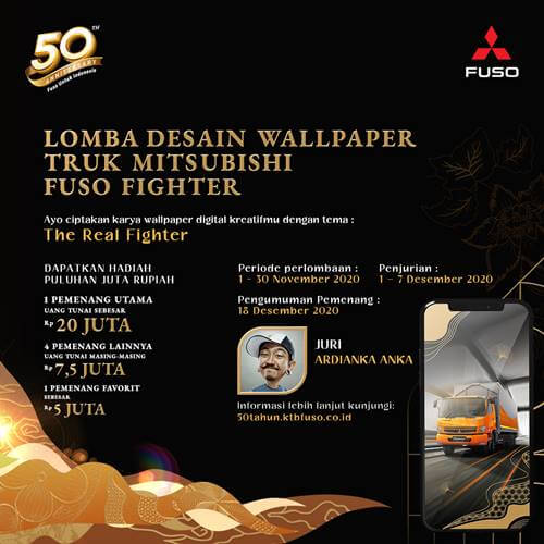 Lomba Desain Wallpaper Truk Mitsubishi Fuso Fighter 2020