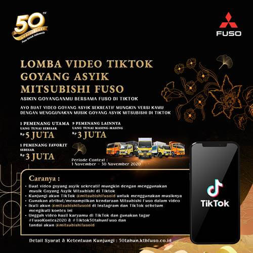 Lomba Video TikTok Goyang Asyik Mitsubishi Fuso 2020