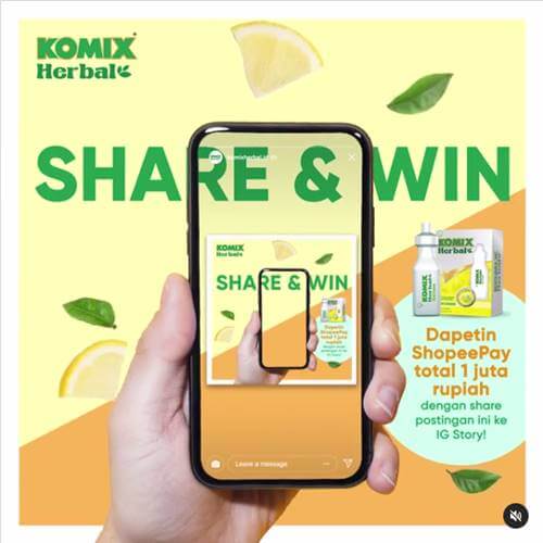 Share & Win Komix Herbal 2020