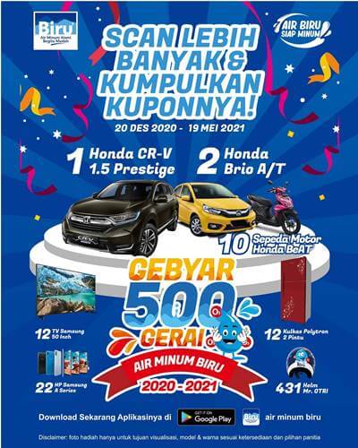 Gebyar 500 Gerai Air Minum Biru 2020-2021