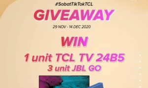 Giveaway Sobat TikTok TCL 2020