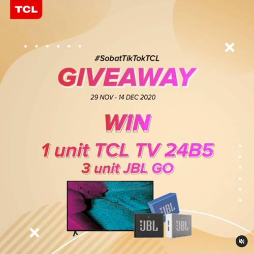 Giveaway Sobat TikTok TCL 2020