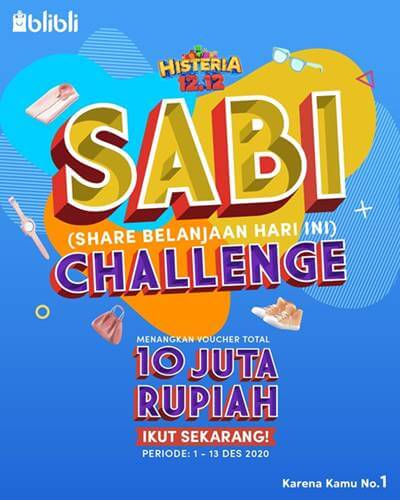 Sabi Challenge Blibli Desember 2020