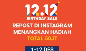 Shopee 12.12 Birthday Sale Giveaway 2020