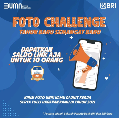 Lomba Foto BRI Corporate University Hadiah Link Aja Total Rp 2 JUTA